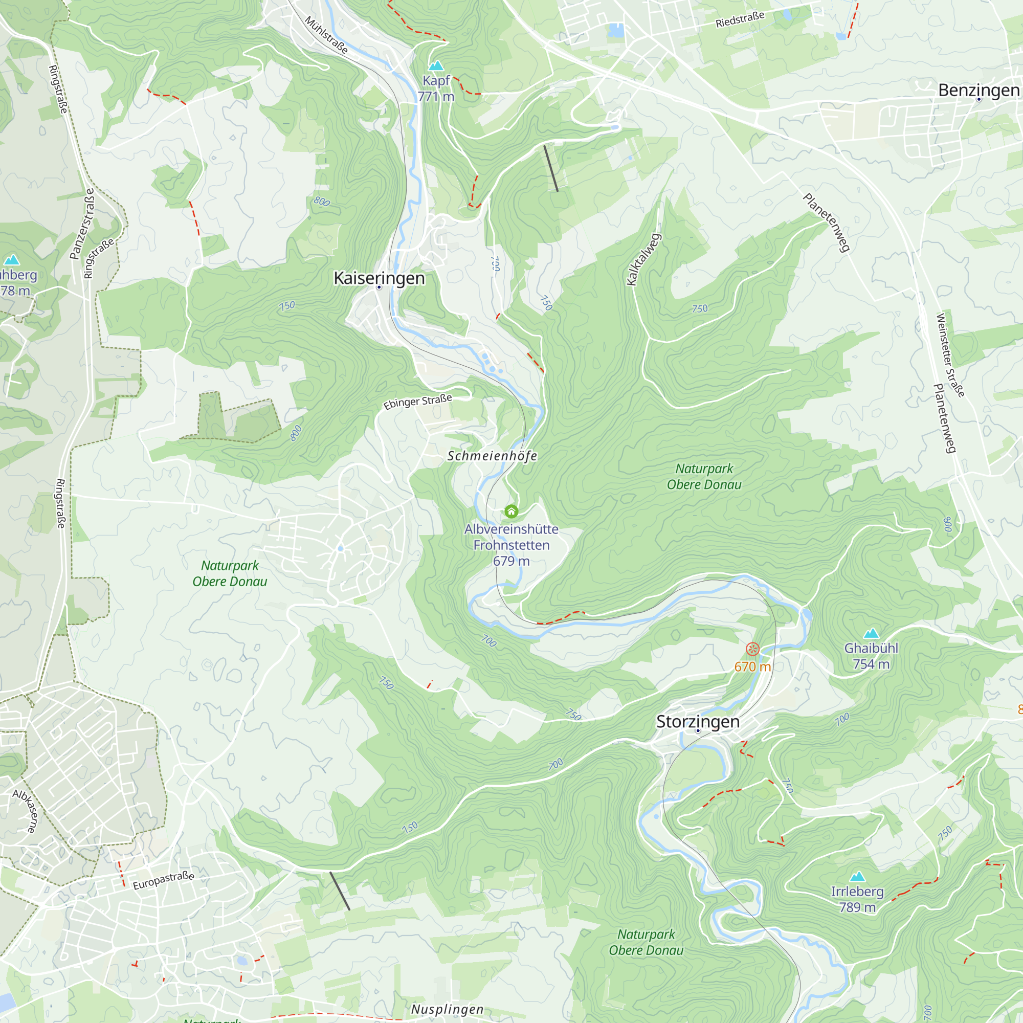Albvereinshütte Frohnstetten map