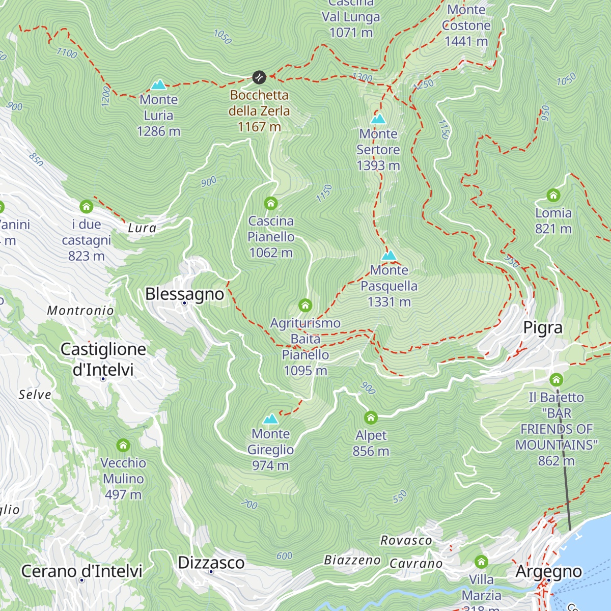 Agriturismo Baita Pianello map