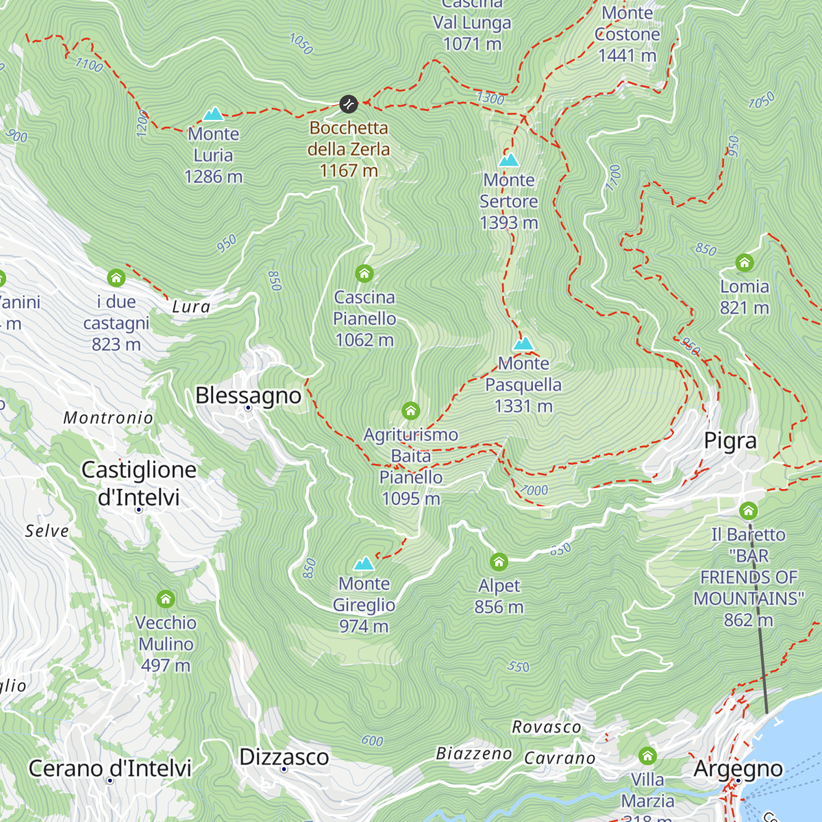 Agriturismo Baita Pianello map