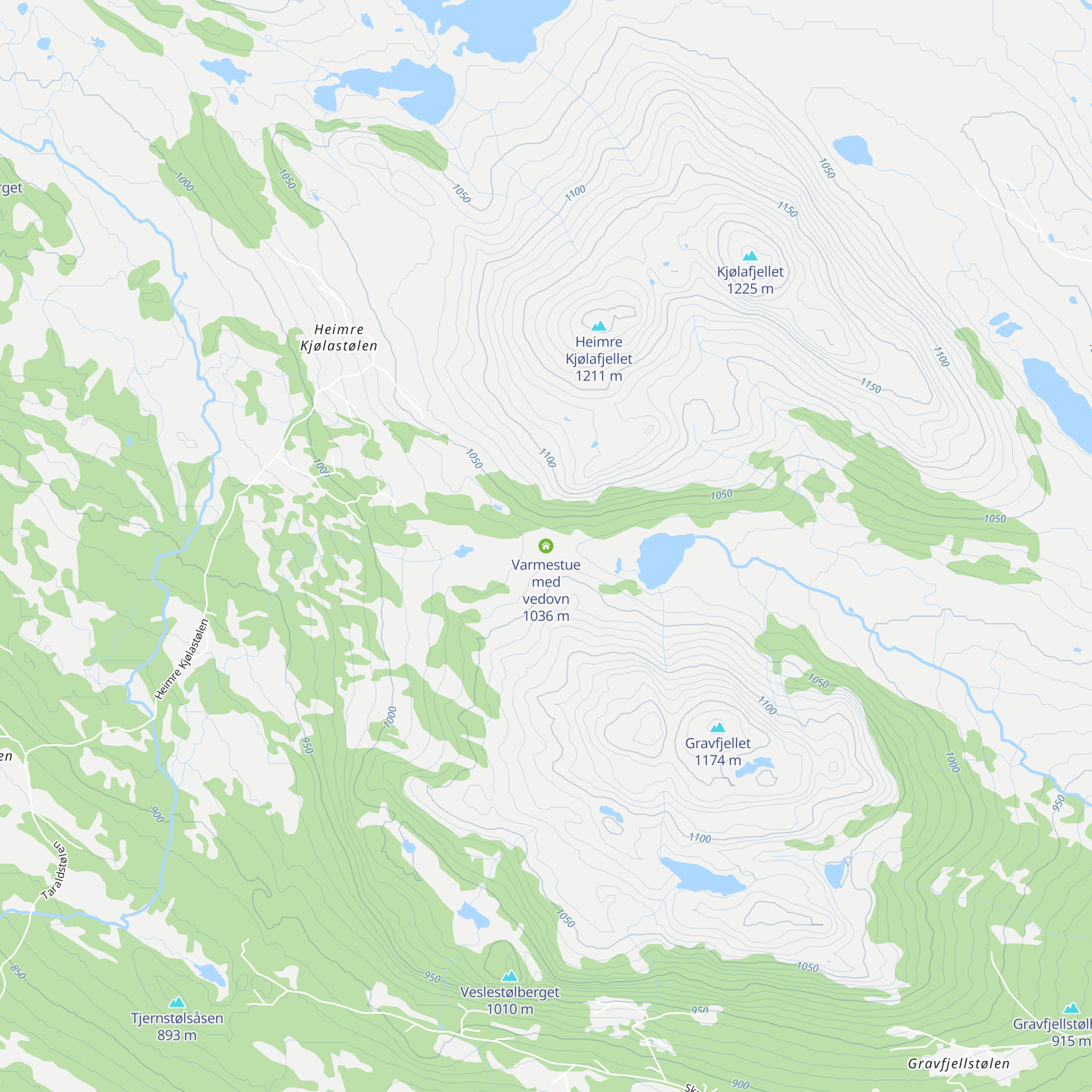 Varmestue med vedovn map