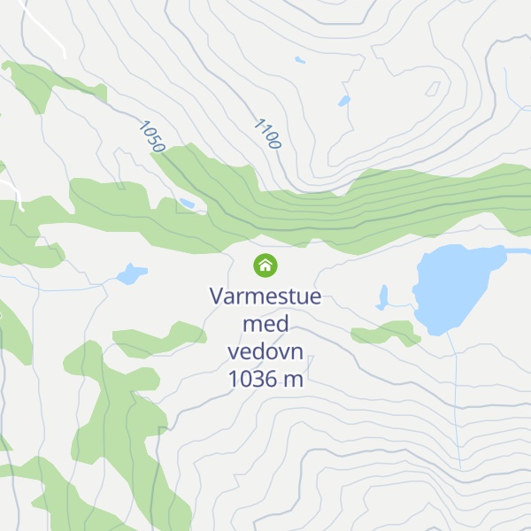 Map of Varmestue med vedovn