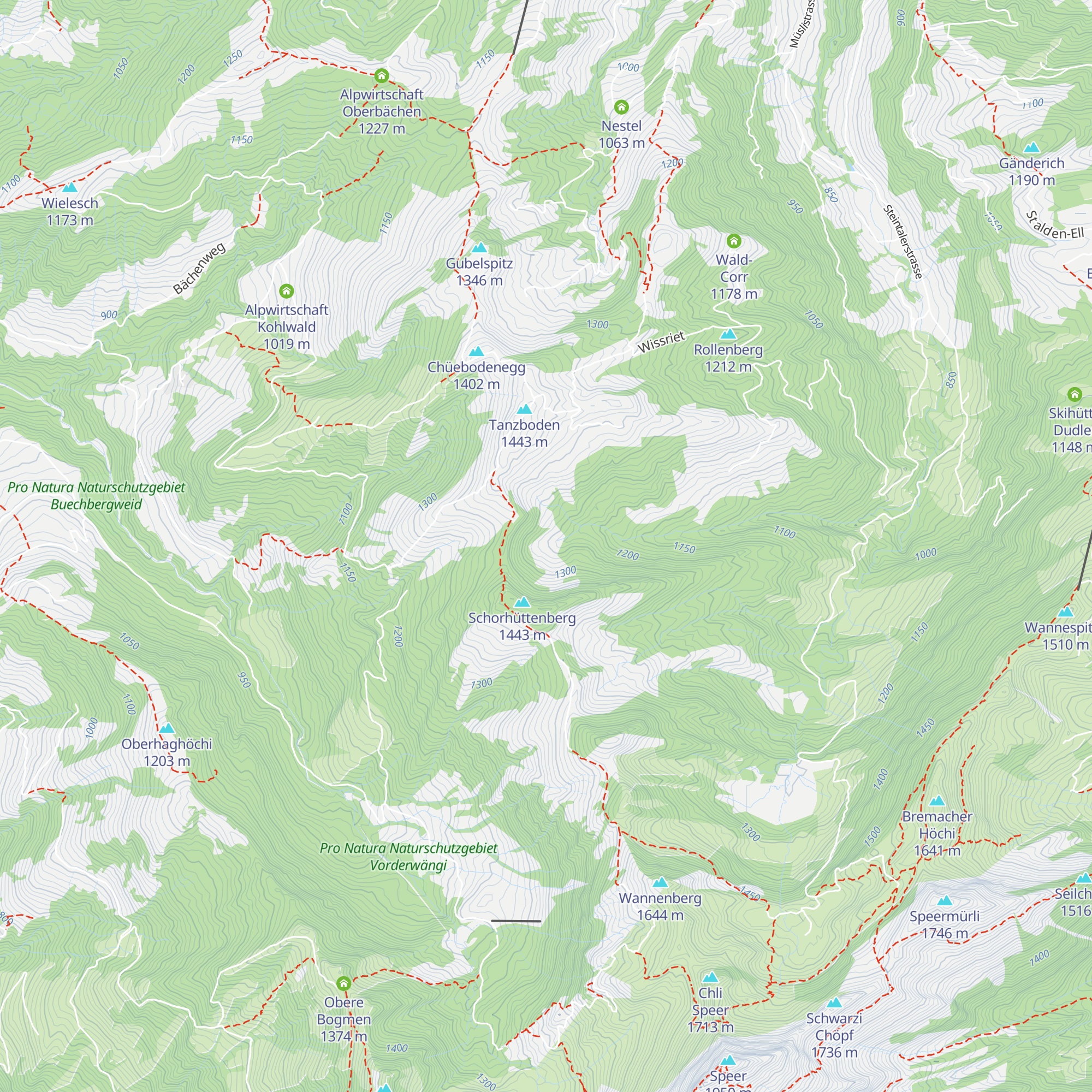 Schorhüttenloch map