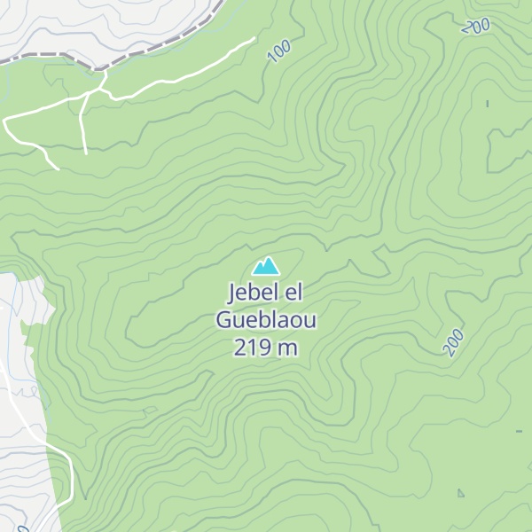 Map of Jebel el Gueblaou