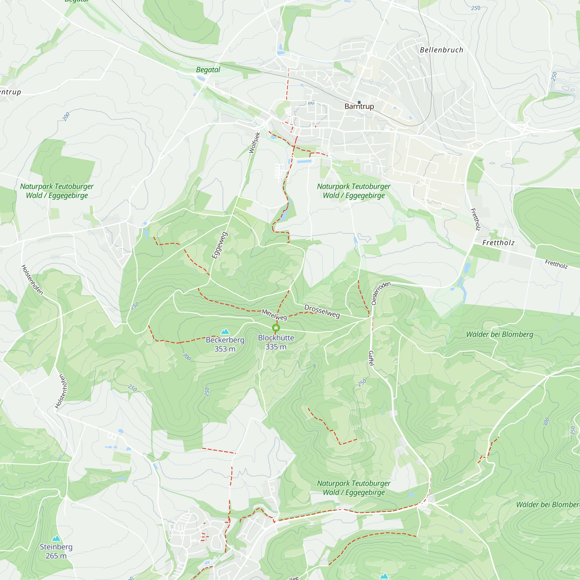Hütte am Dreieck map