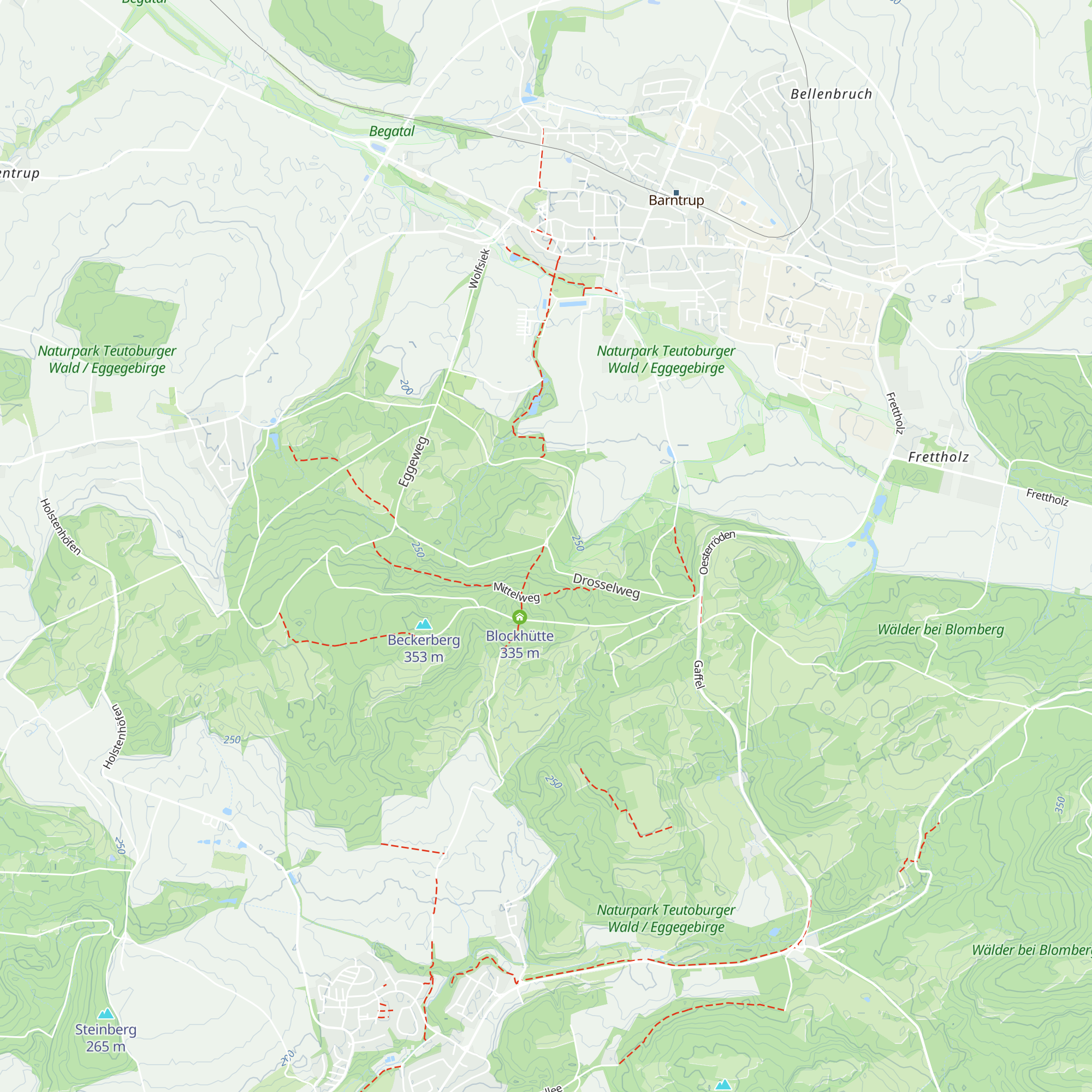 Hütte am Dreieck map