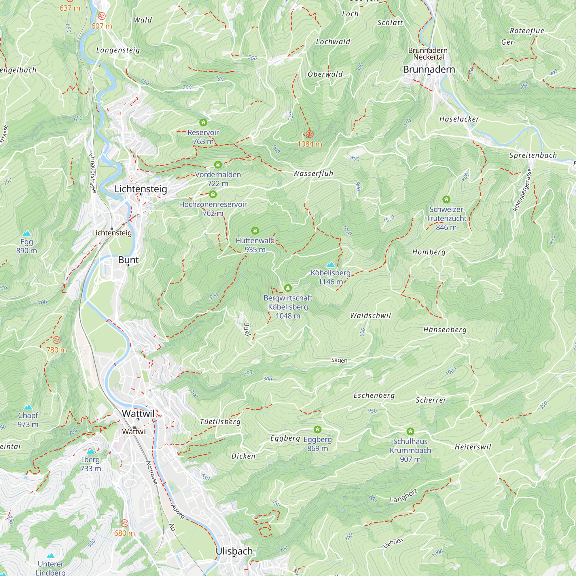 Bergwirtschaft Köbelisberg map