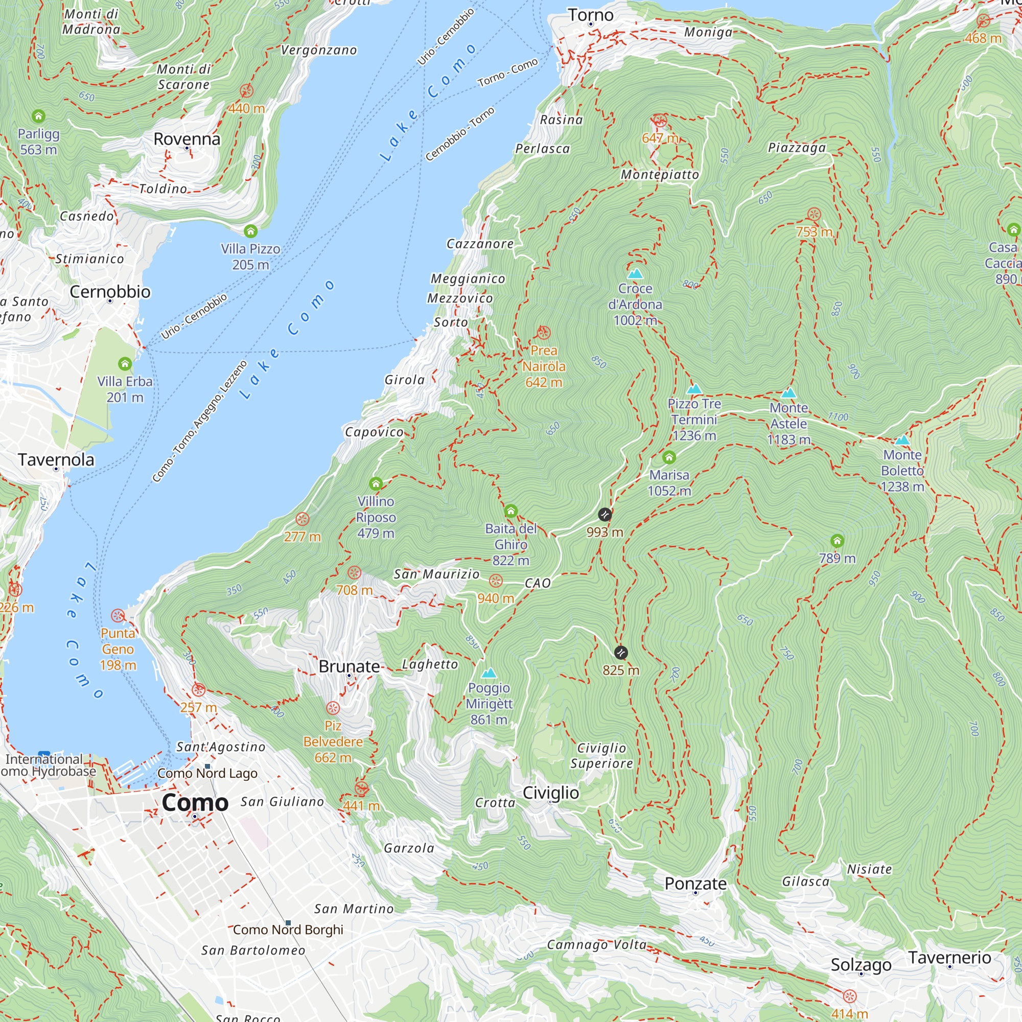 Baita del Ghiro map