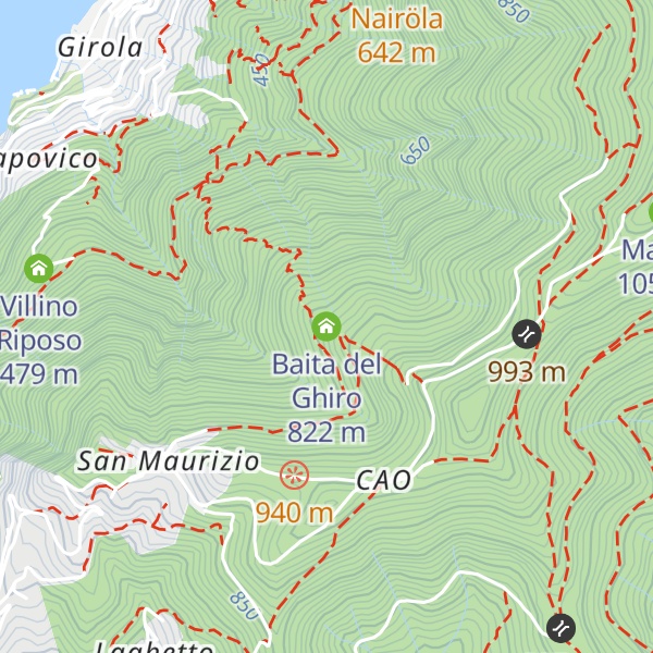 Map of Baita del Ghiro