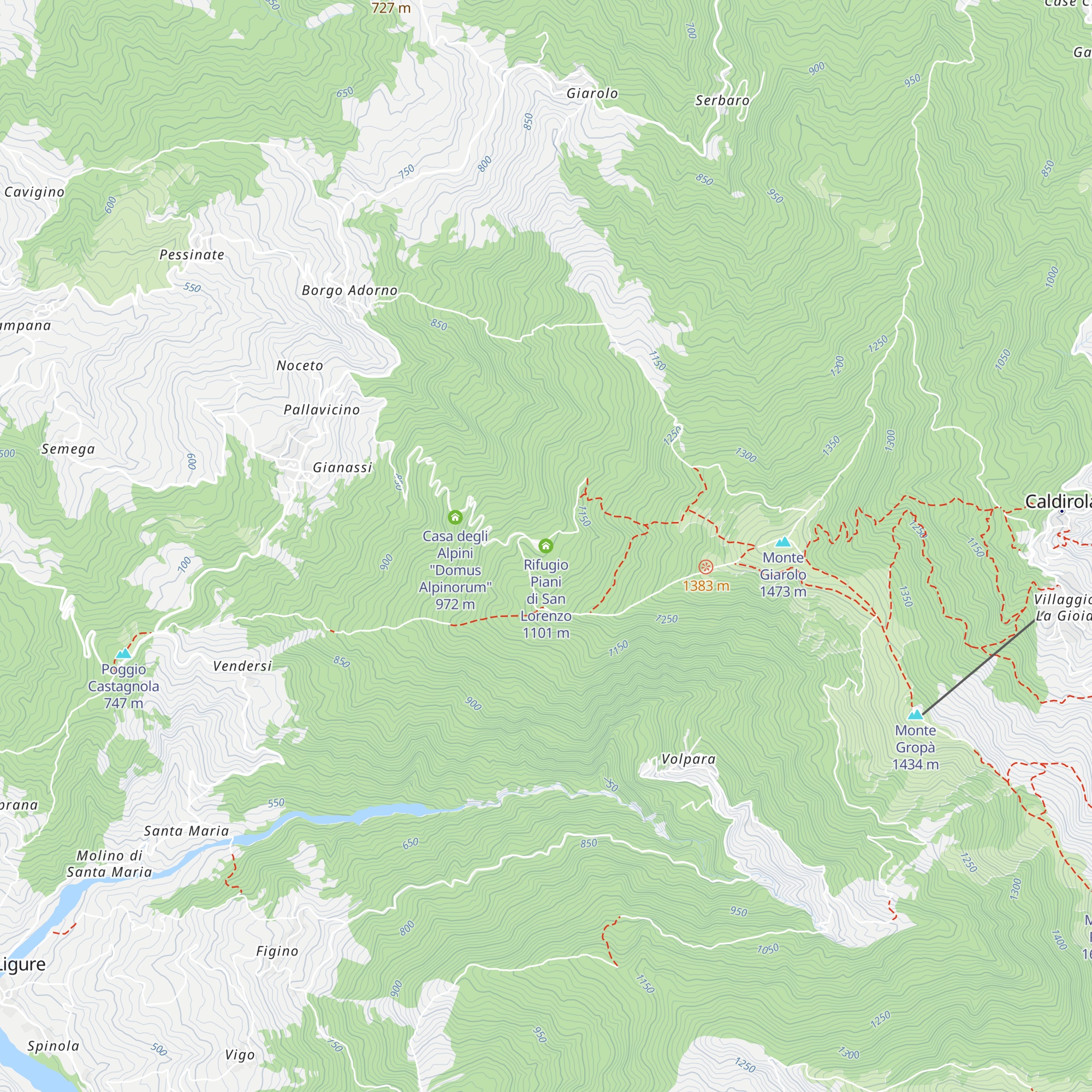 Rifugio Piani di San Lorenzo map