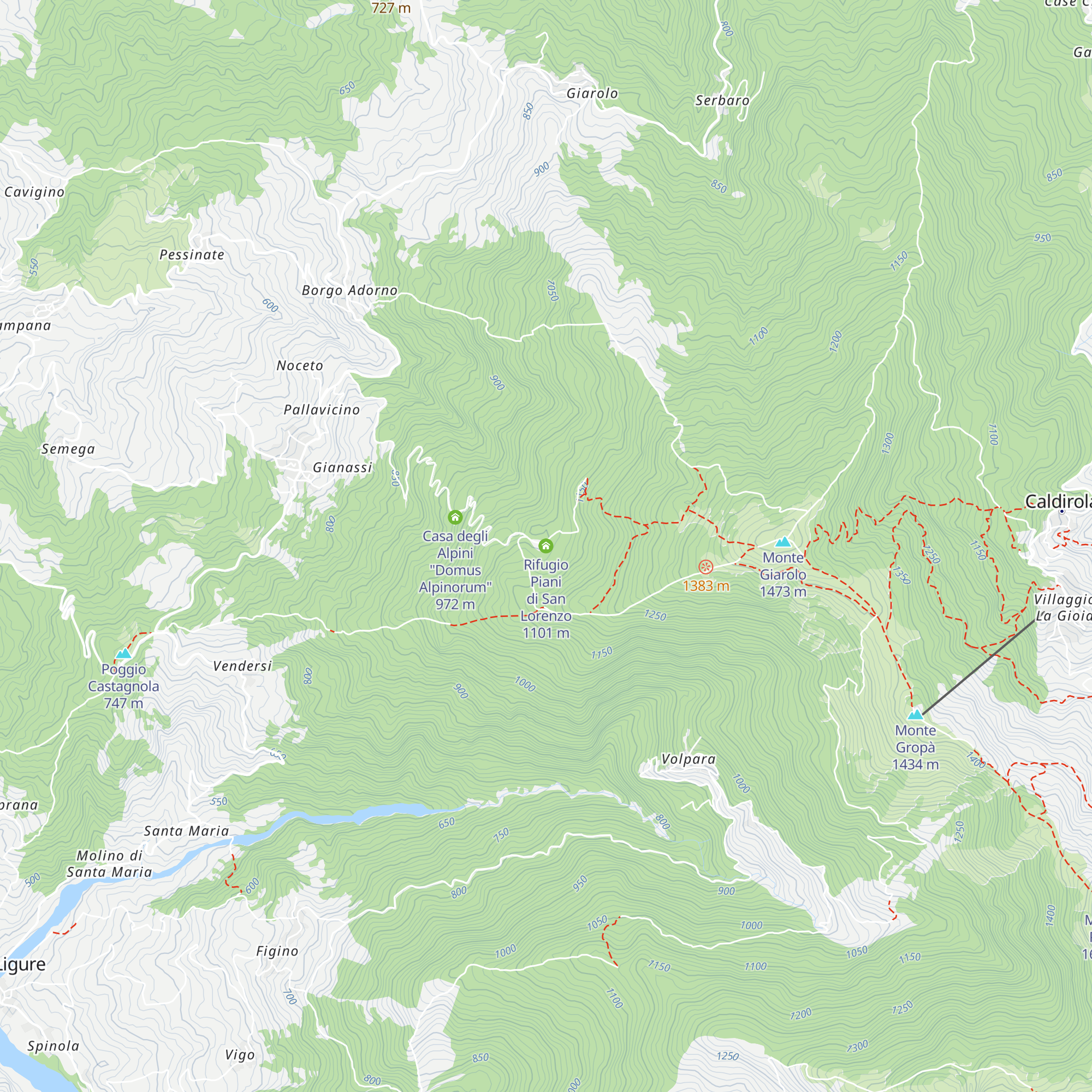 Rifugio Piani di San Lorenzo map