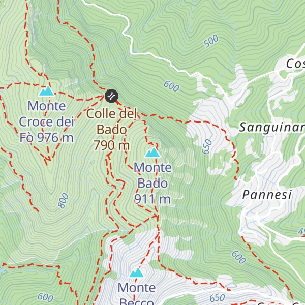 Map of Monte Bado