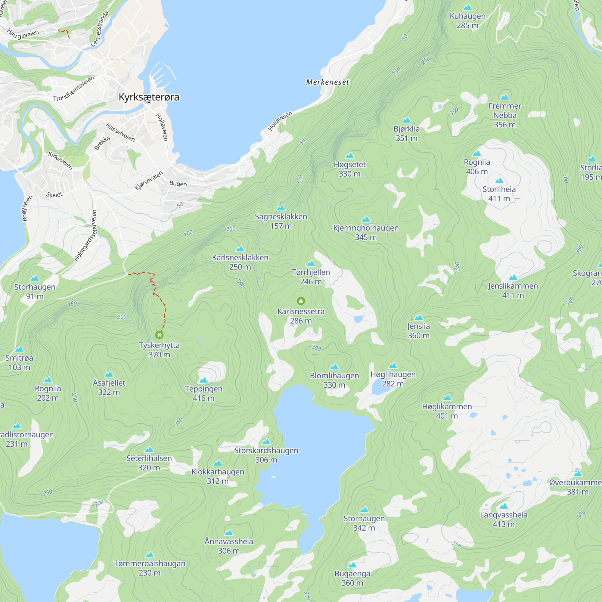Karlsnessetra map