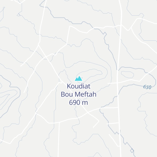 Map of Koudiat Bou Meftah