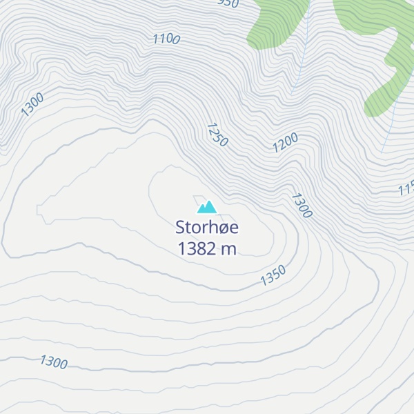 Map of Storhøe