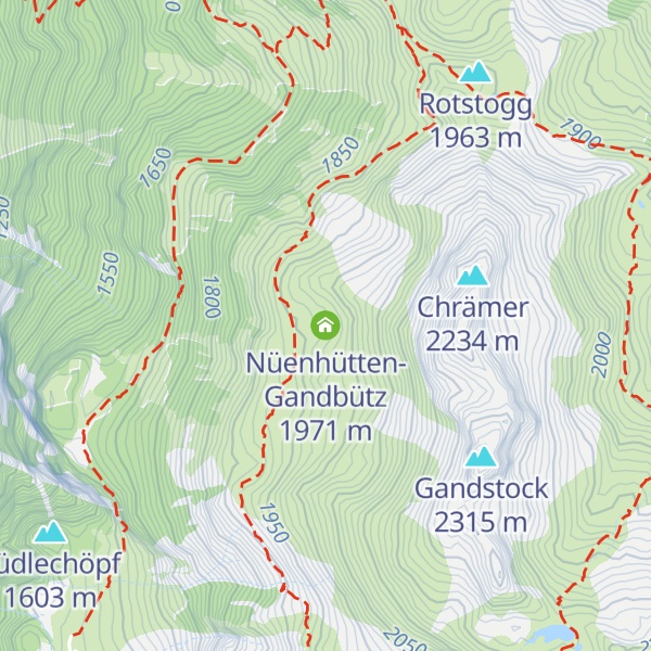 Map of Nüenhütten-Gandbütz