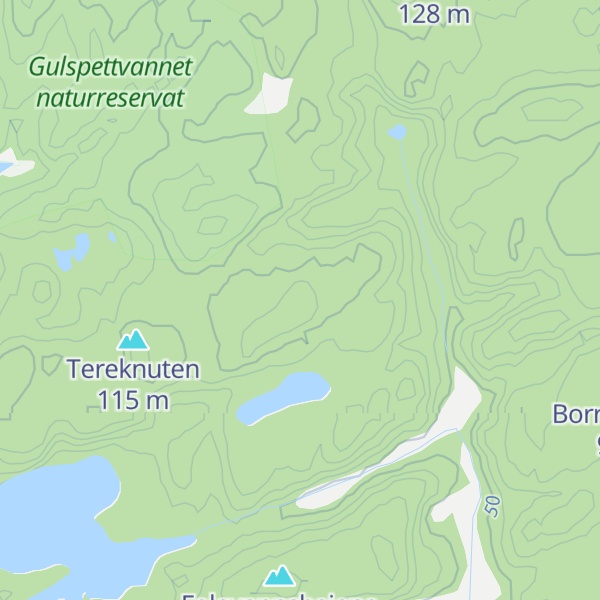 Map of Hestefjell