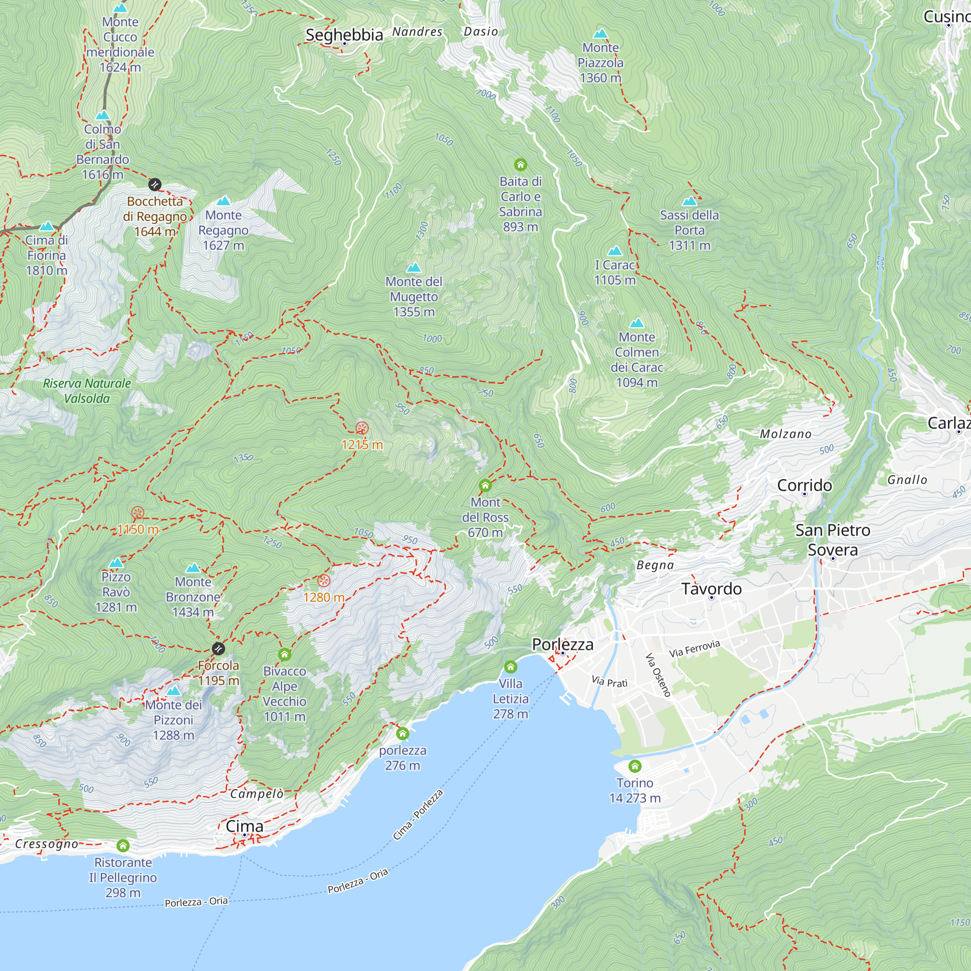 Mont del Ross map