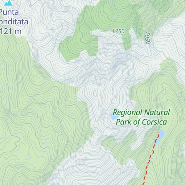 Map of Punta alla Vetta