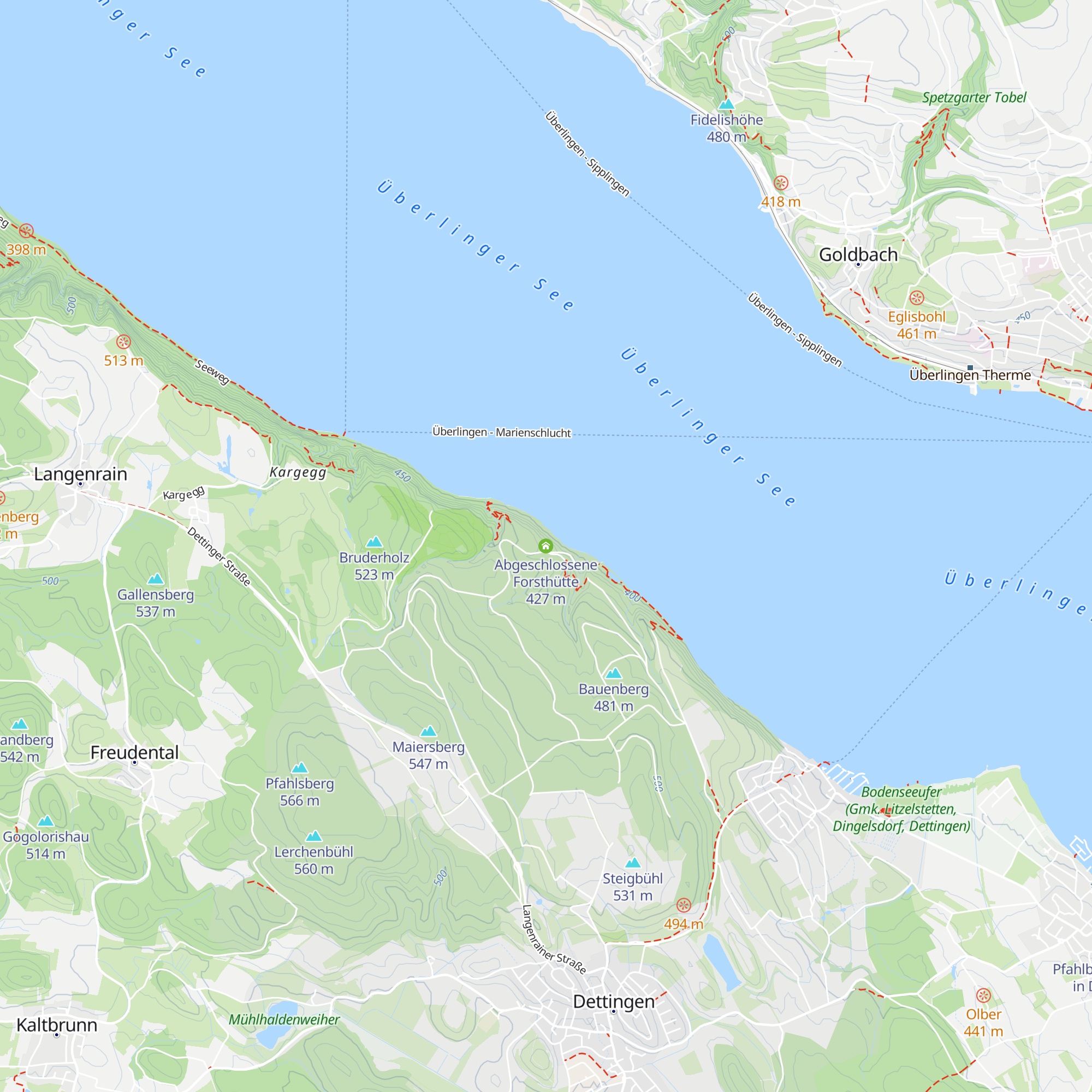 Abgeschlossene Forsthütte map