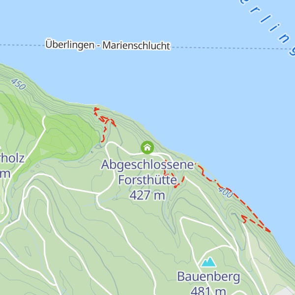 Map of Abgeschlossene Forsthütte