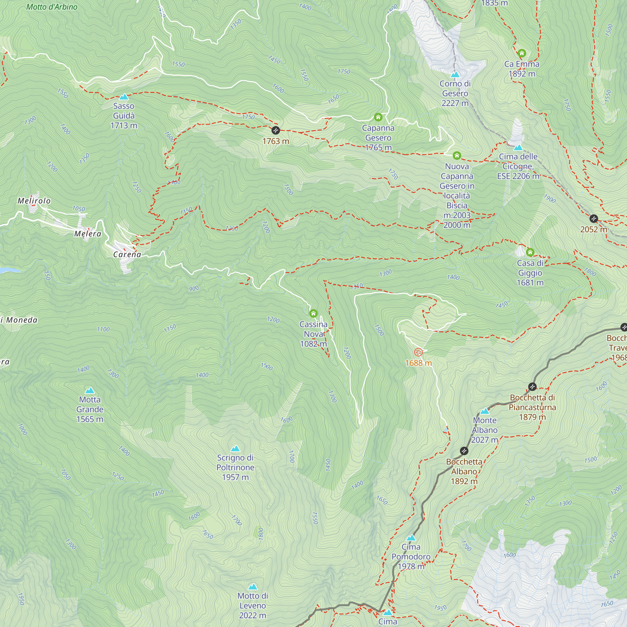 Cassina Nova map