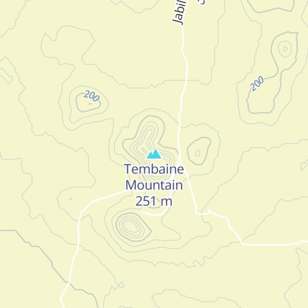 Map of Tembaine Mountain