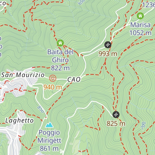 Map of Capanna CAO
