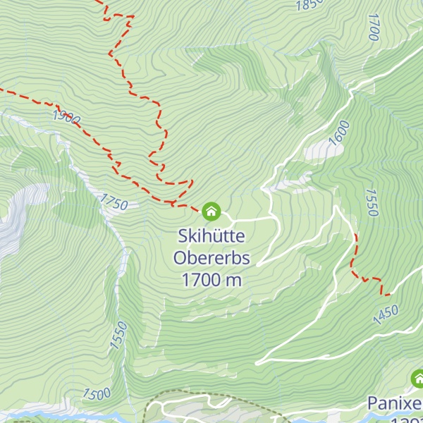 Map of Skihütte Obererbs