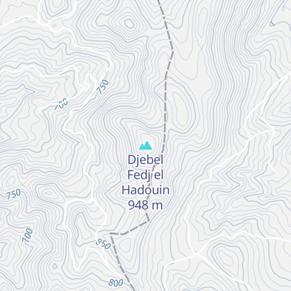 Map of Djebel Fedj el Hadouin