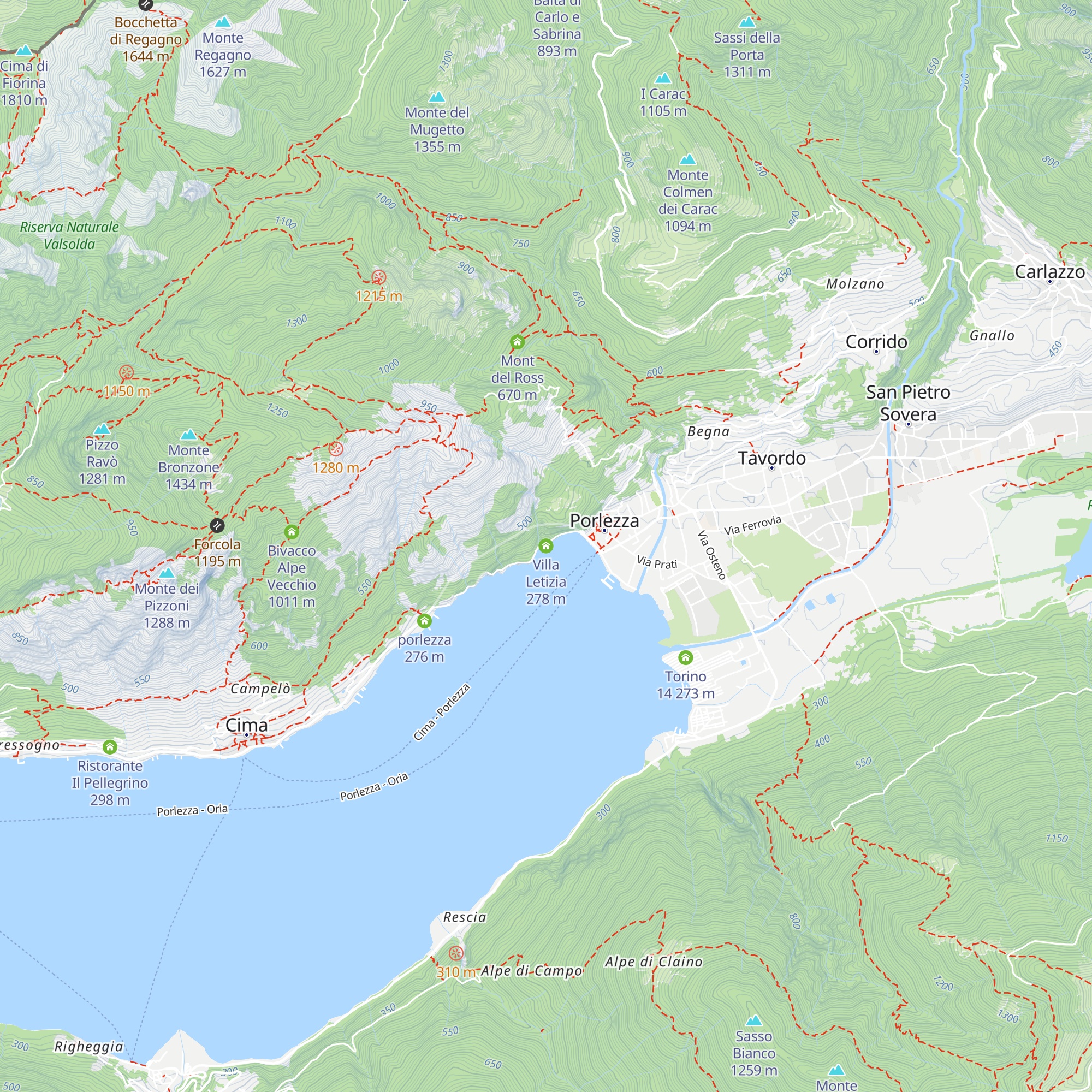 Villa Letizia map