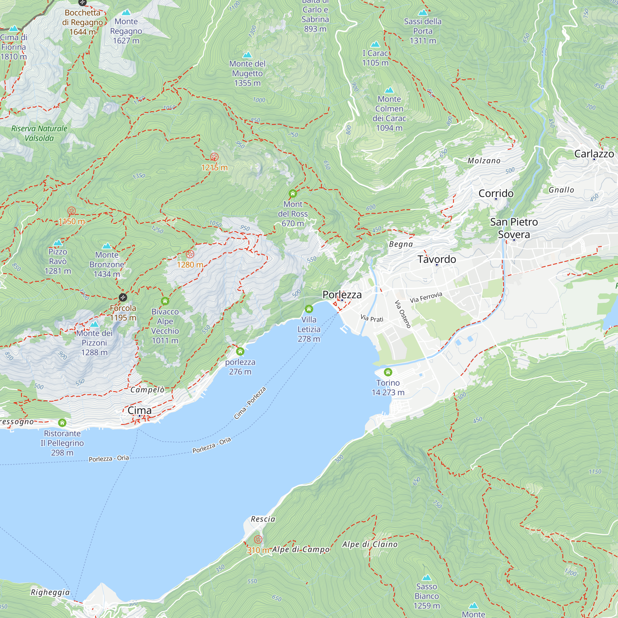 Villa Letizia map
