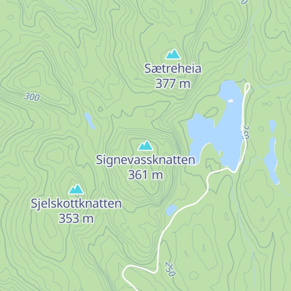 Map of Signevassknatten