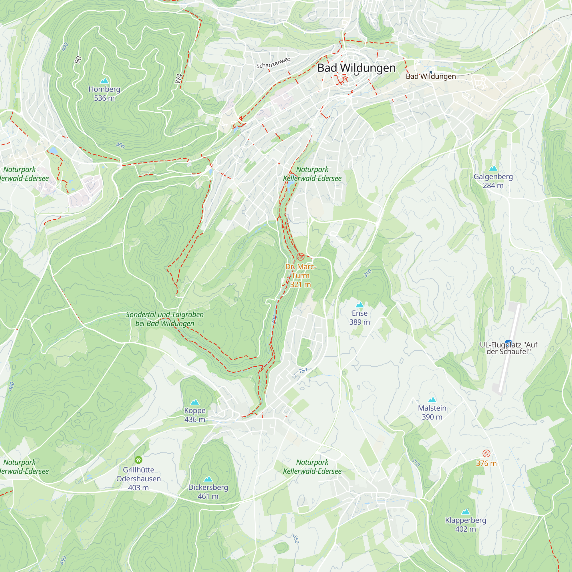 Helenental-Alm map
