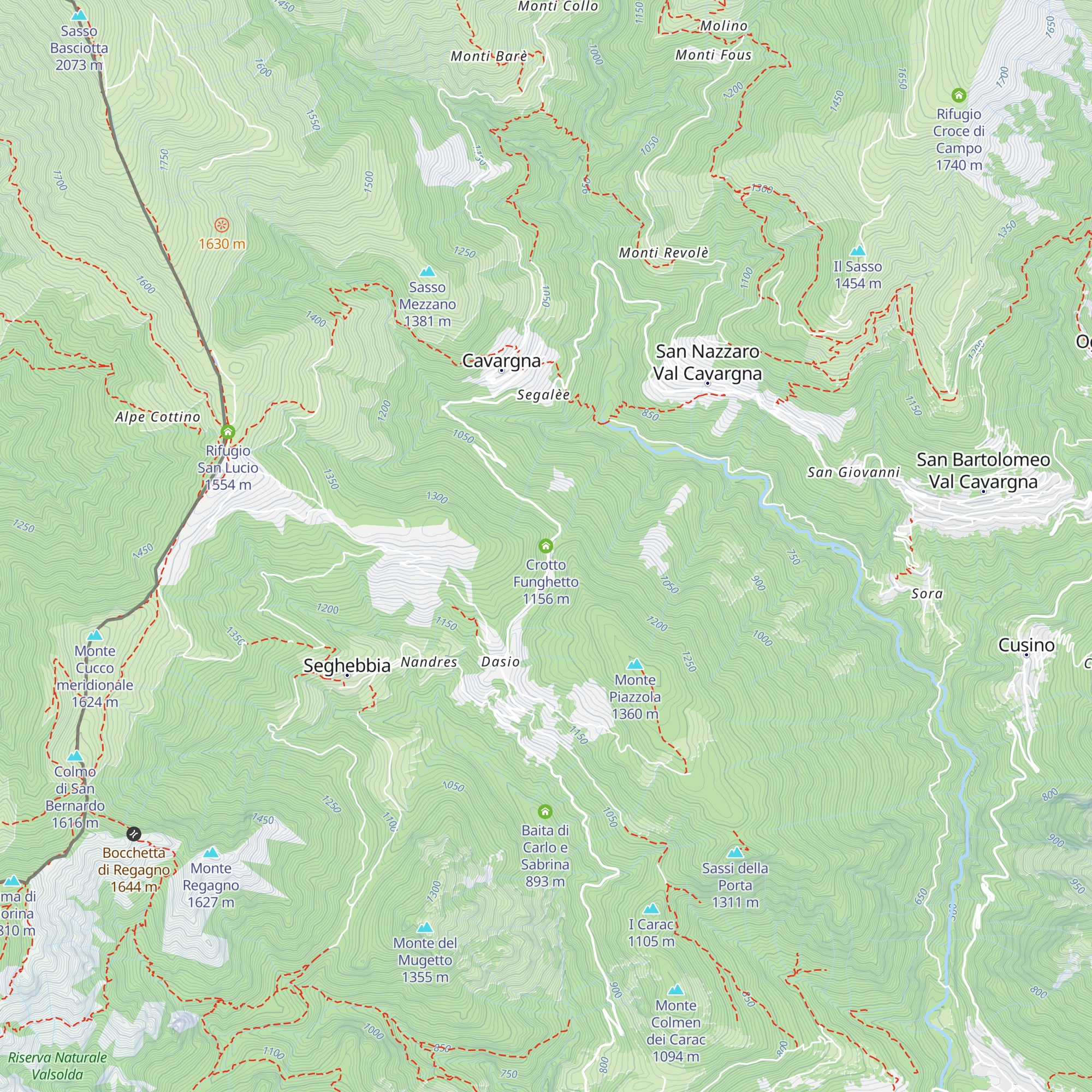 Crotto Funghetto map