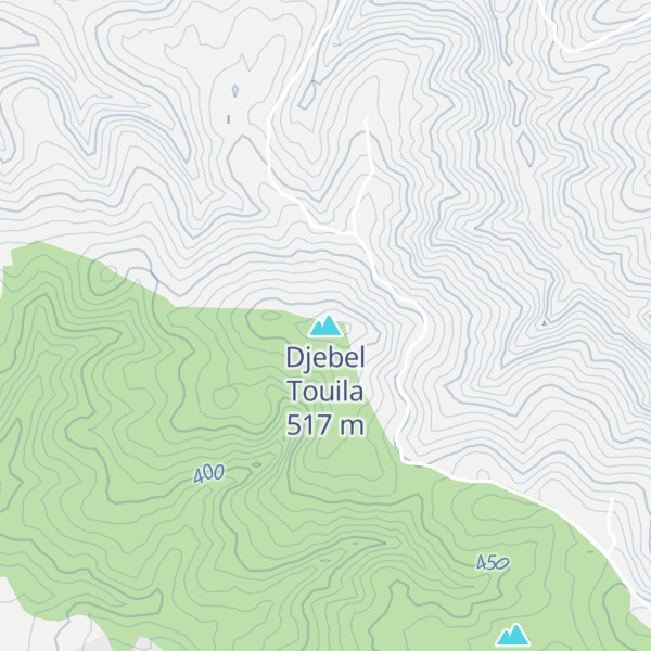 Map of Djebel Touila