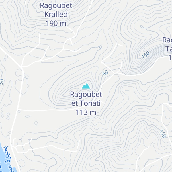Map of Ragoubet et Tonati