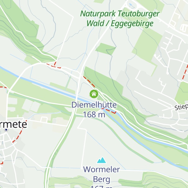 Map of Diemelhütte