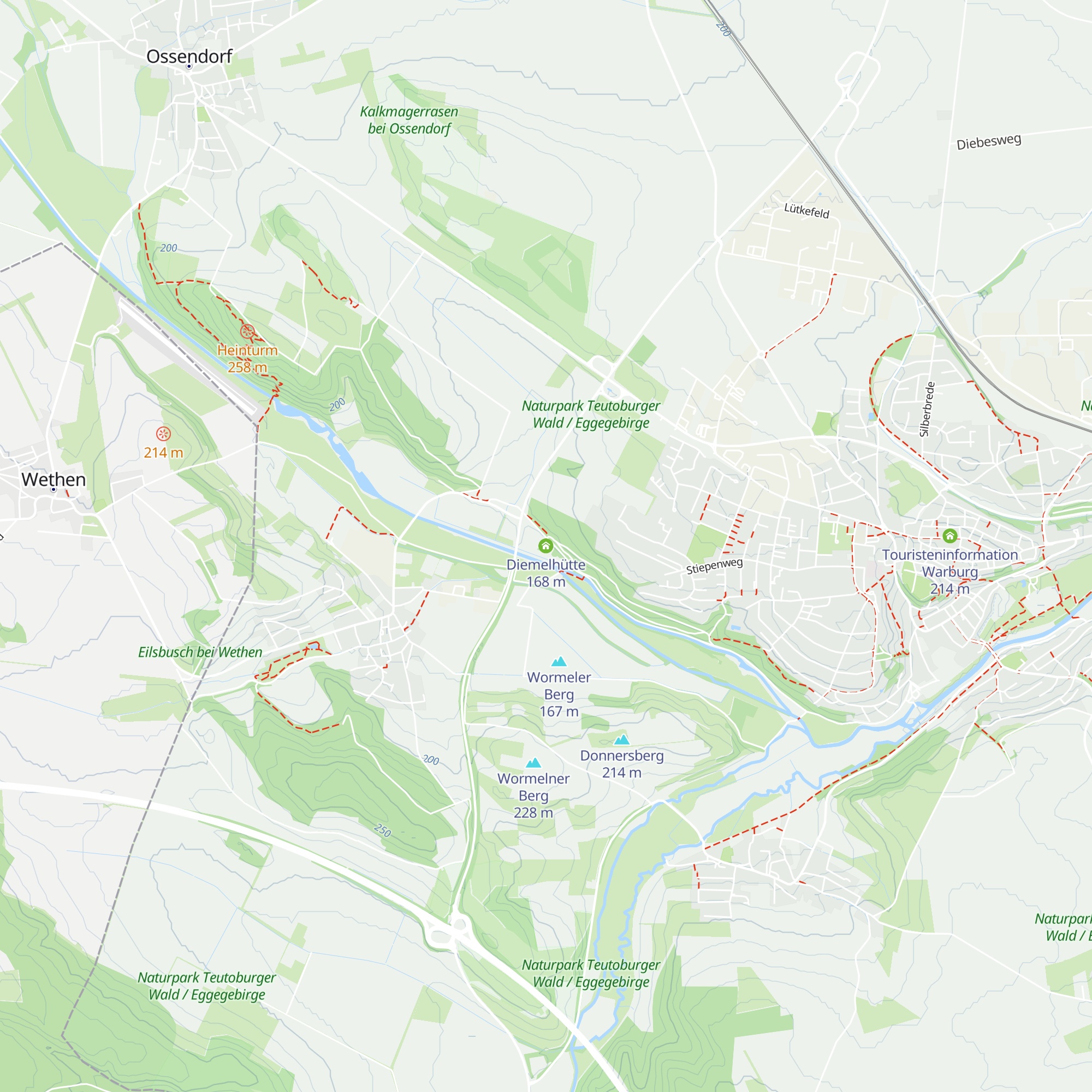 Diemelhütte map