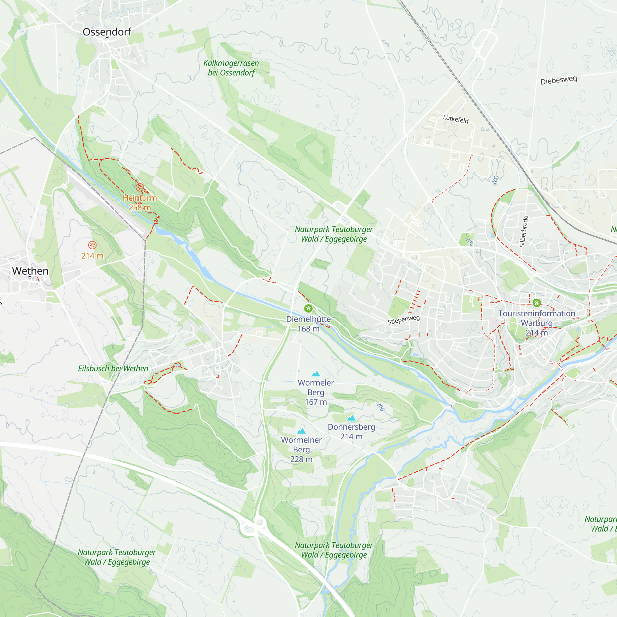Diemelhütte map