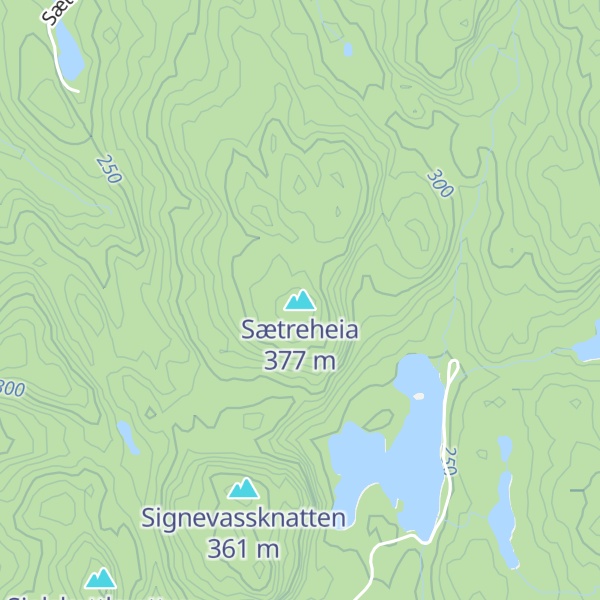 Map of Sætreheia