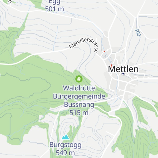 Map of Waldhütte Bürgergemeinde Bussnang