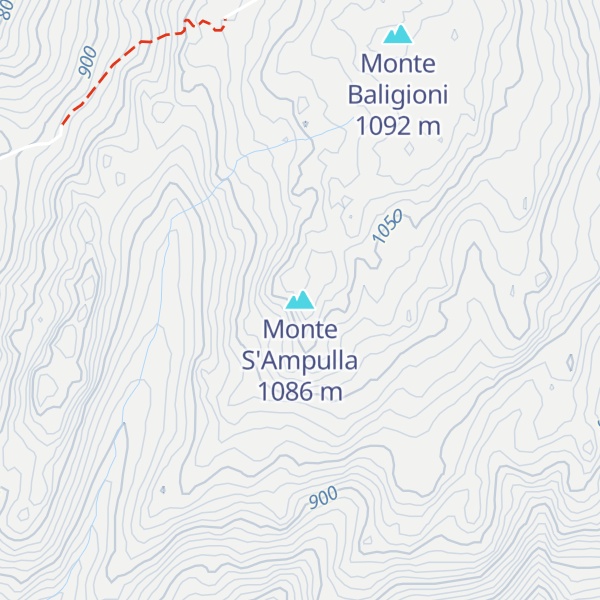 Map of Monte S'Ampulla
