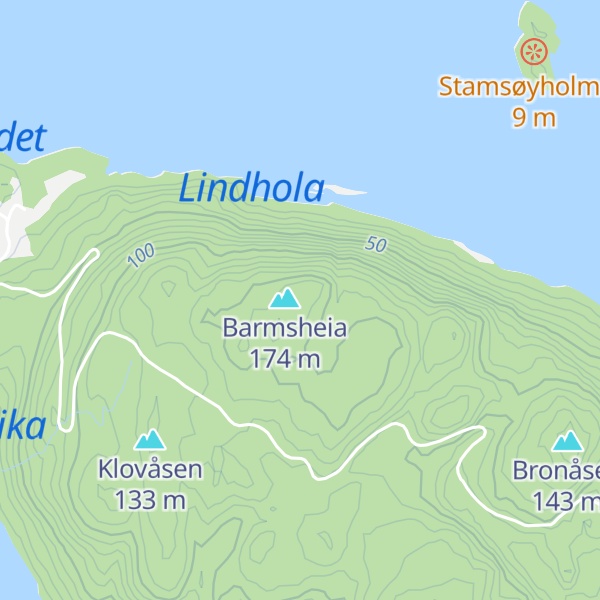 Map of Hestmyrheia