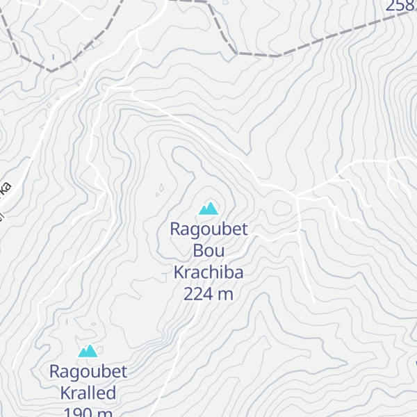 Map of Ragoubet Bou Krachiba