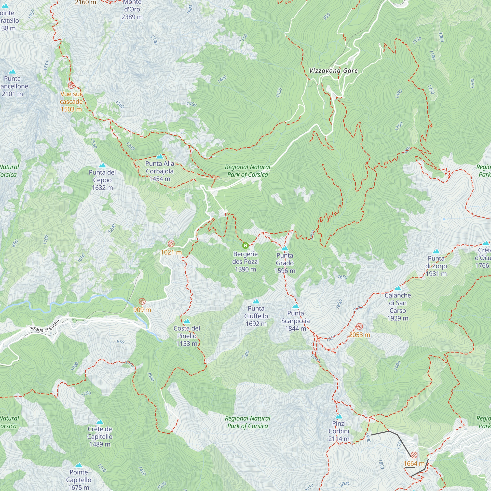 Bergerie des Pozzi map