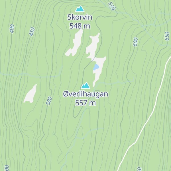 Map of Øverlihaugan