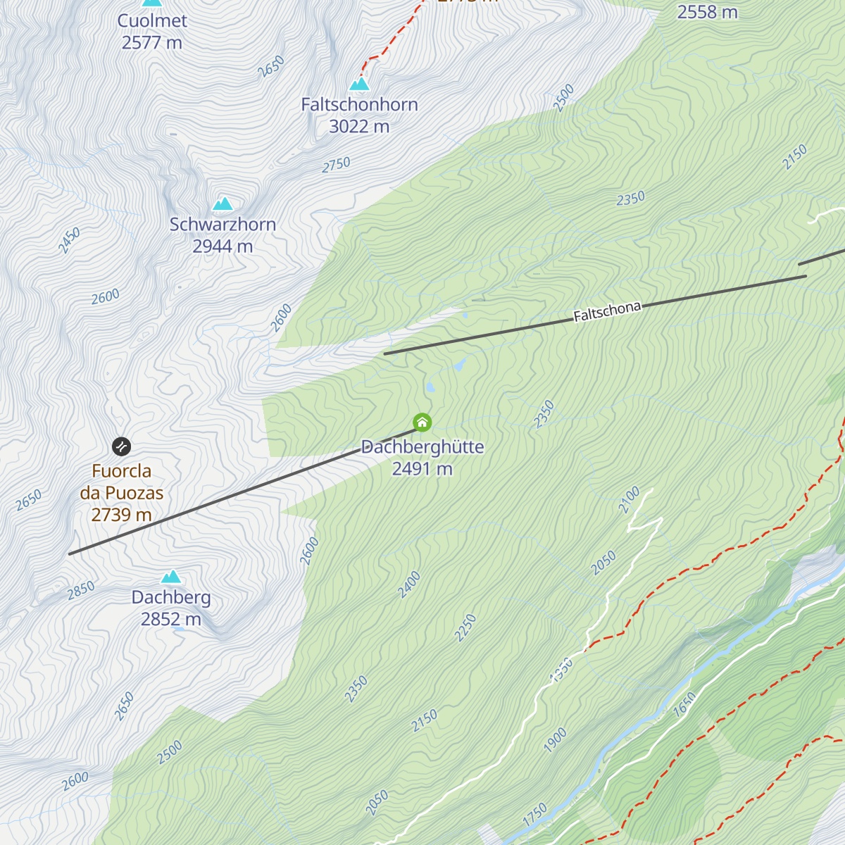 Dachberghütte map