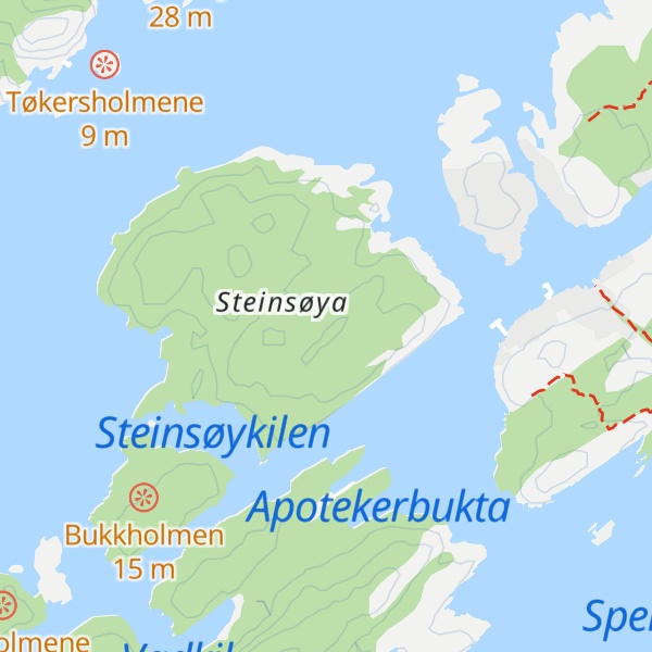 Map of Lille Vardehei