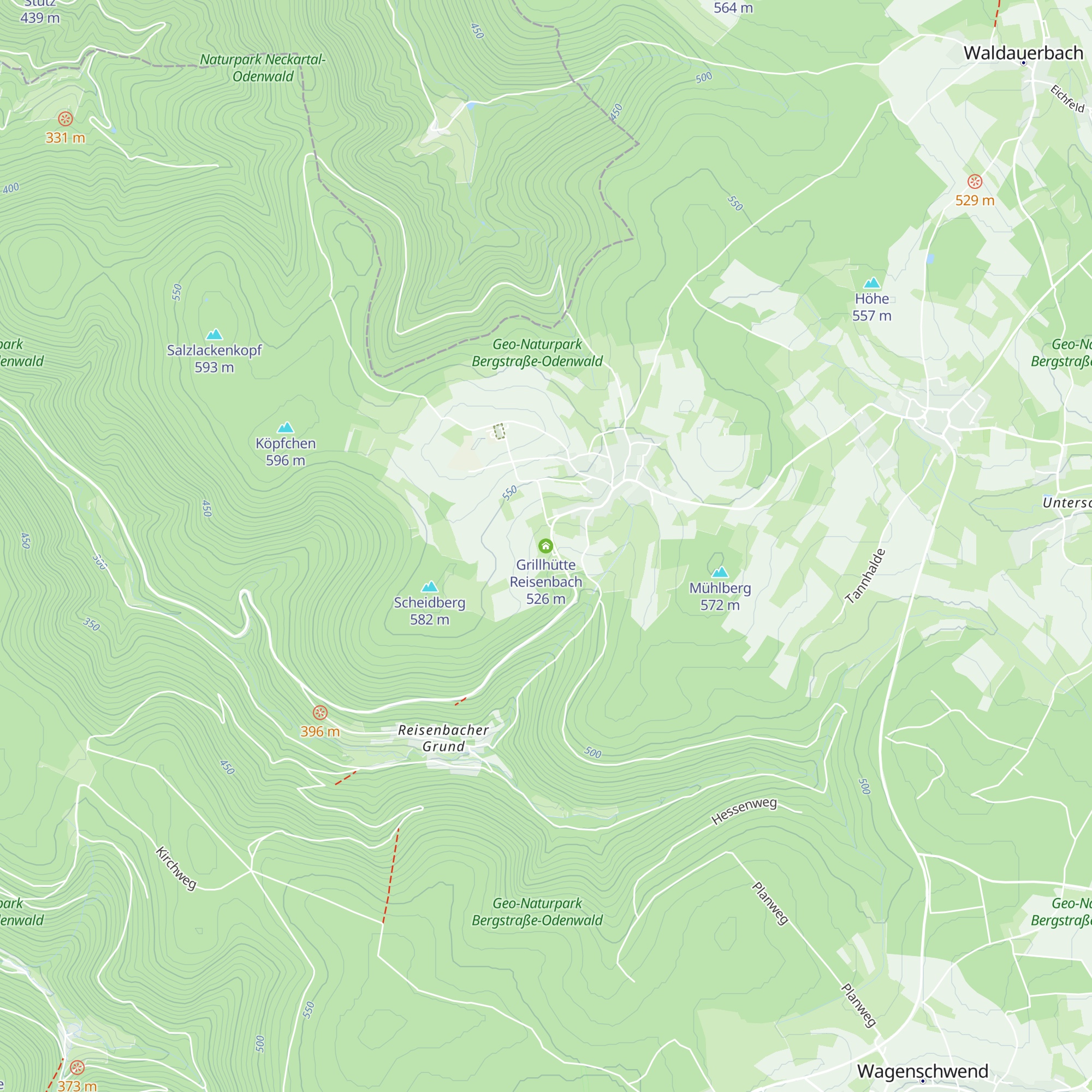 Grillhütte Reisenbach map