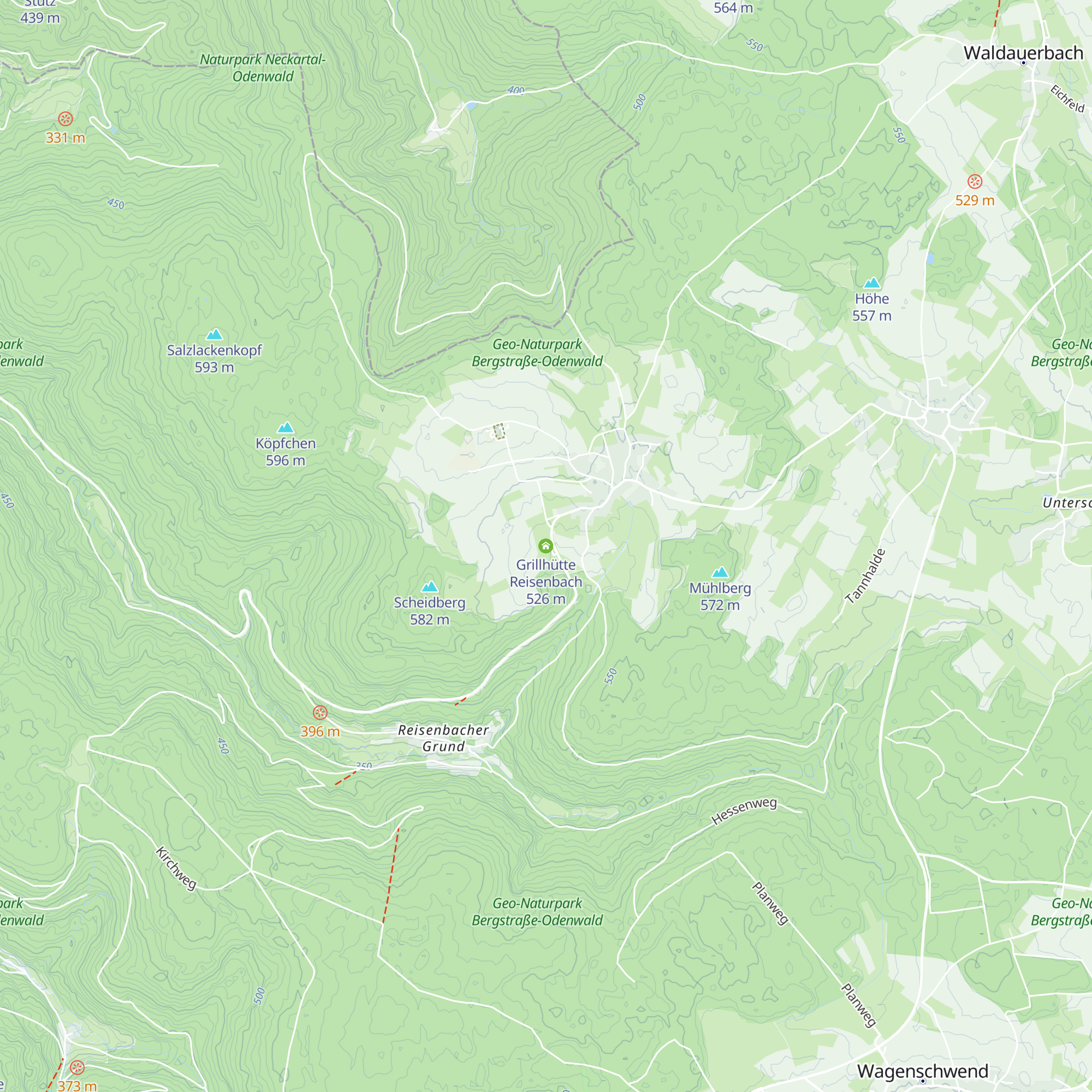 Grillhütte Reisenbach map